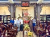 Mặt trận Tổ quốc Việt Nam các cấp trong huyện thăm, chúc mừng, tặng quà các cơ sở thờ tự Phật giáo nhân Lễ Vu Lan báo hiếu (15/7 âm lịch) năm 2023