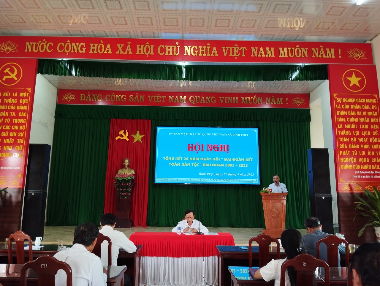Đồng chí Nguyễn Văn Đông - Phó CT UBMTTQ Việt Nam huyện Thăng Bình phát biểu chỉ đạo phat bieu 5